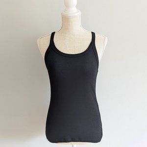 Black Ribbed Tank Top - Size Small - Like New